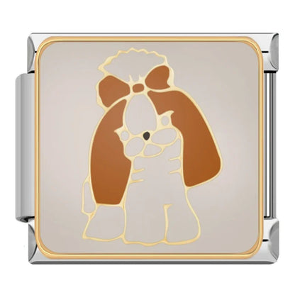 Furry Friends & Paws-itive Vibes Enamel Charms – Italian charm bracelet charm, design 2 of 6, by Charmtastic