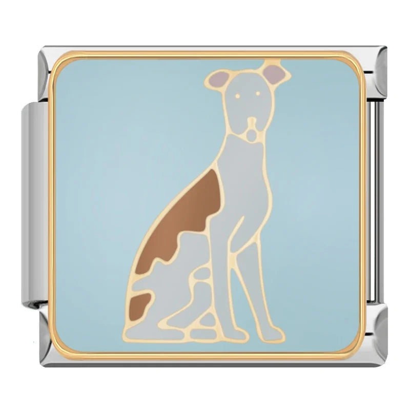 Furry Friends & Paws-itive Vibes Enamel Charms – Italian charm bracelet charm, design 4 of 6, by Charmtastic