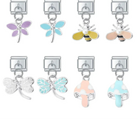 Glaze Dragonfly Seahorse Bee Mushroom charms