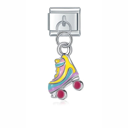 Glaze Snake Fish Eye Motorcycle charms – roller skate charm, Italian charm bracelet charm by Charmtastic