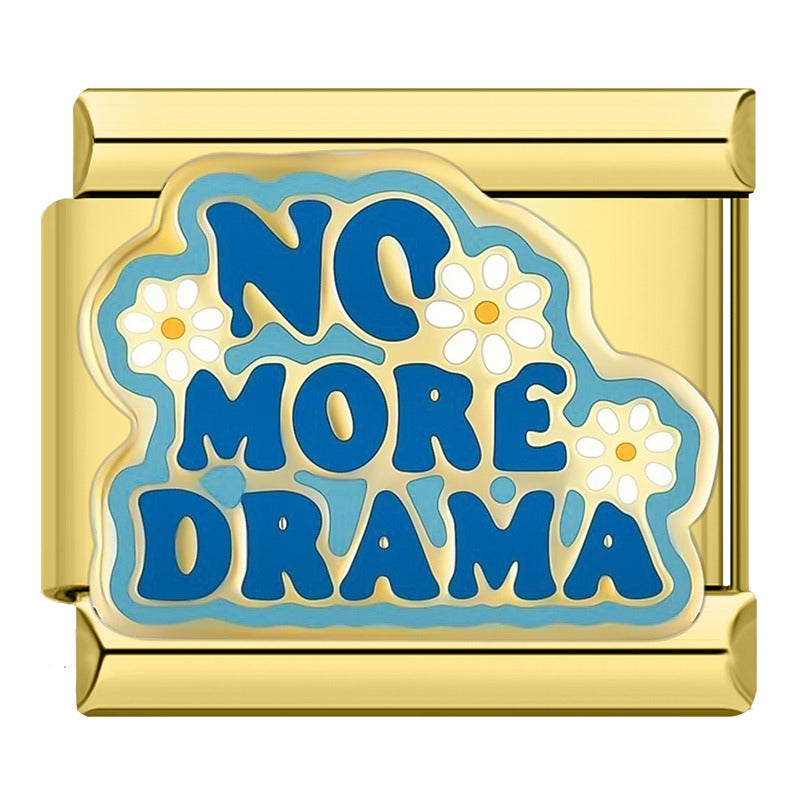 Gold Charms: Poker & No Bad Days – Italian charm bracelet charm, design 4 of 6, by Charmtastic
