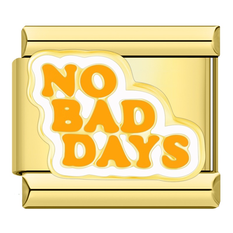 Gold Charms: Poker & No Bad Days – Italian charm bracelet charm, design 6 of 6, by Charmtastic