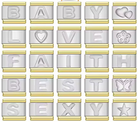 Gold-in-Silver Charms