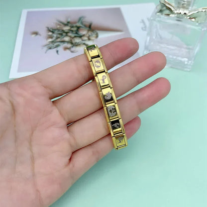 Gold Laser Constellation Charm – Italian charm bracelet charm, design 4 of 6, by Charmtastic