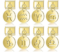 Zodiac Dangle Charms in Gold