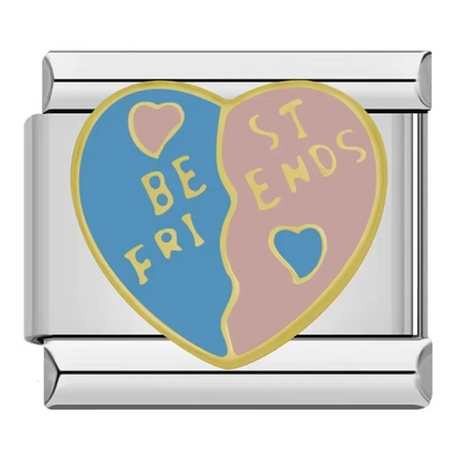 Heart Italian Charms — Miss You, All Mine, Dream Girl, Best Friends & More