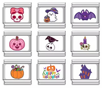 Halloween Italian Charms — Pumpkin, Ghost, Witch, Spider & Spooky Designs