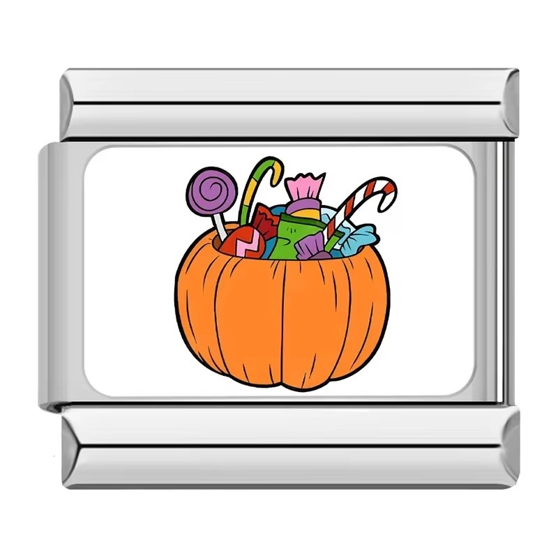 Halloween Charms – Italian charm bracelet charm, design 3 of 6, by Charmtastic
