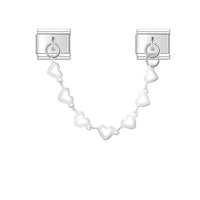 Heart & Butterfly Safety Chain Links (Silver & Gold)