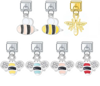 The Industrious Bumblebee Dangle Charm in Silver & Gold