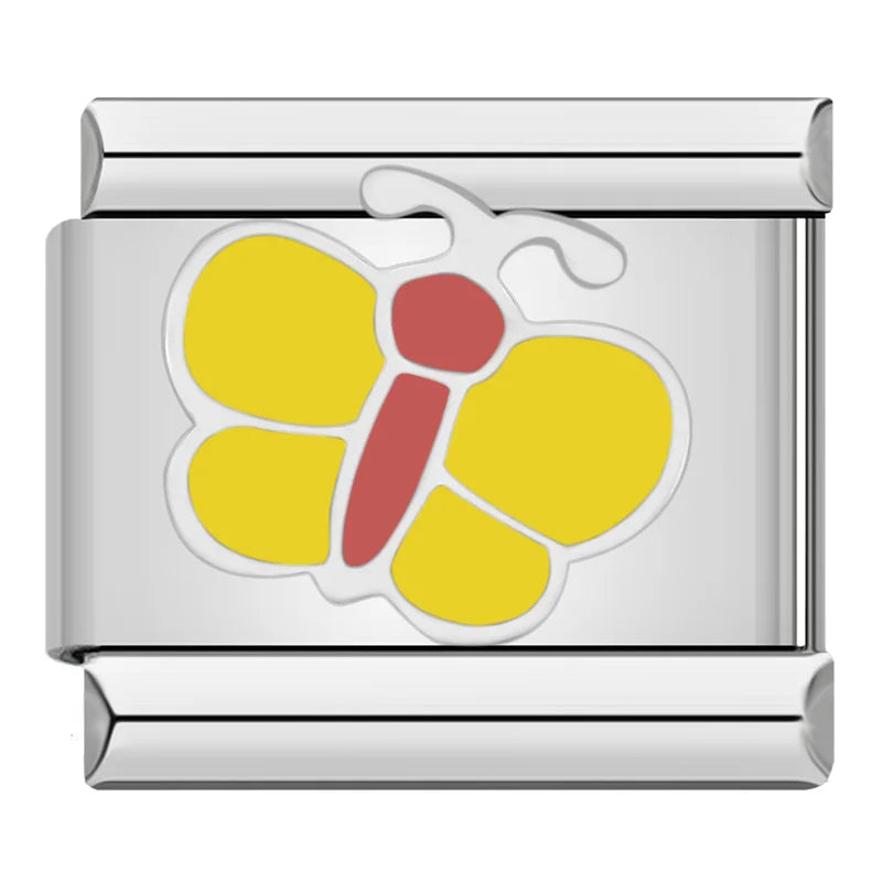Italian Butterfly Charm – Italian charm bracelet charm, design 3 of 6, by Charmtastic