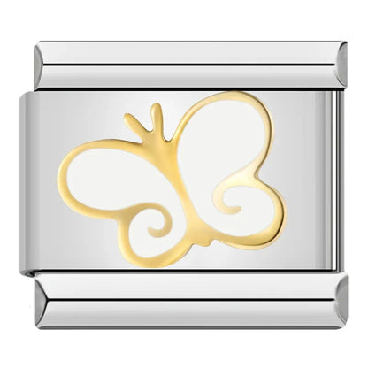Italian Butterfly Charm – Italian charm bracelet charm, design 4 of 6, by Charmtastic