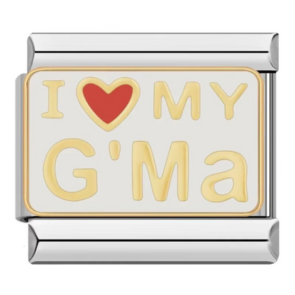 Special Message Italian Charms — MOM, You Are My Sunshine, I Love My G'Ma & More
