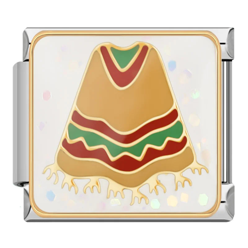 Mexican Fiesta Enamel Charm: Chili & Corn – Italian charm bracelet charm, design 3 of 6, by Charmtastic