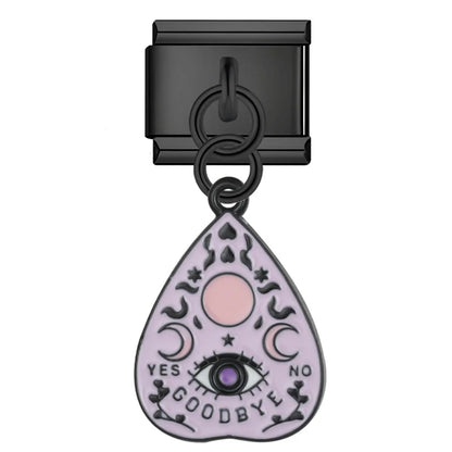 Ouija planchette Halloween dangle Italian charm, by Charmtastic