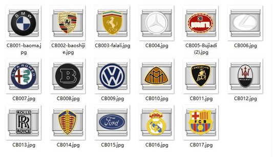 CARS LOGO CHARMS