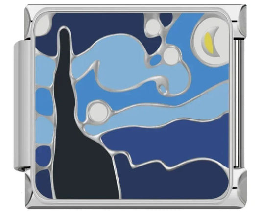 starry night van Gogh charm
