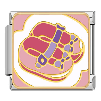 Purple baby blocks Italian charm, by Charmtastic