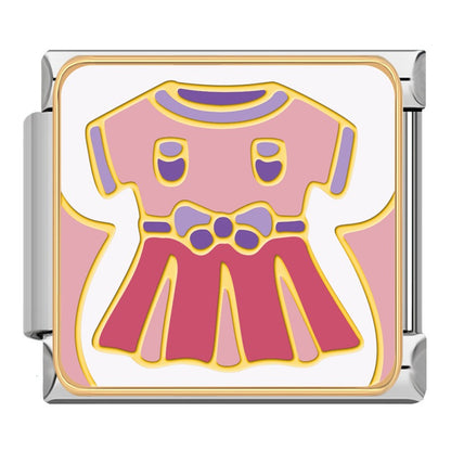 Purple baby dress Italian charm, by Charmtastic