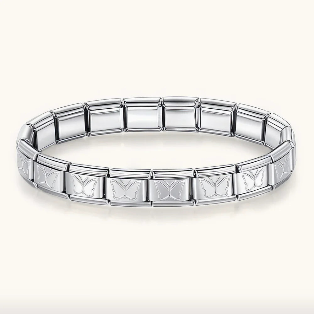 plain Italian charms bracelet