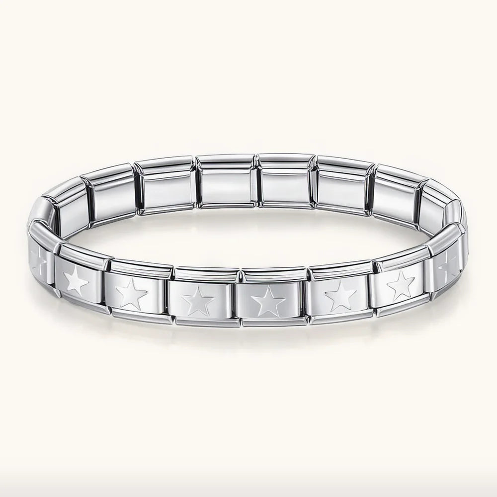 plain Italian charms bracelet