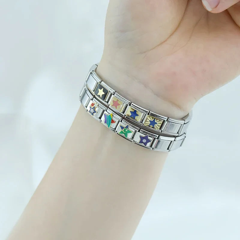 Star & Planet Charms – Italian charm bracelet charm, design 3 of 6, by Charmtastic