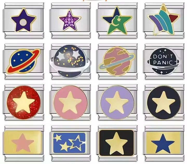 Stars & Space Charms – Italian charm bracelet charm, design 1 of 6, by Charmtastic