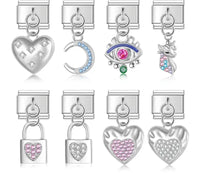 Enamel Music Note & Headphone Dangle Charm for Charm Bracelets
