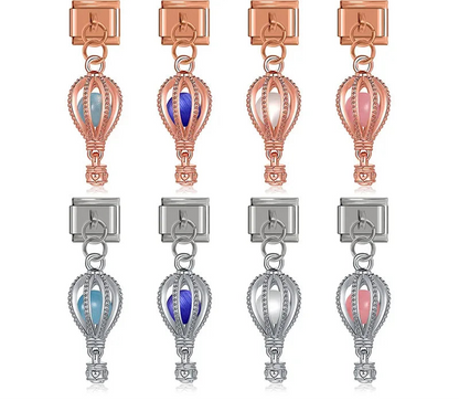 Hot air balloon dangle Italian charms, by Charmtastic