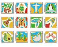 Tropical Travel Adventures Italian Charms — Beach, Palm Tree, Flamingo, Toucan & Holiday Links