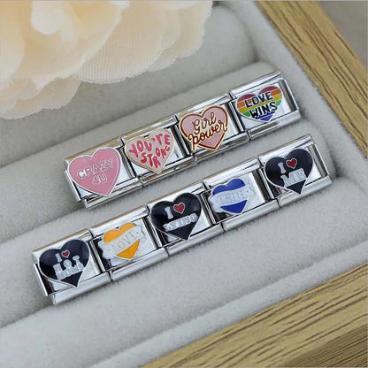 Unique Heart, Love Wins & True Charm – Italian charm bracelet charm, design 2 of 6, by Charmtastic