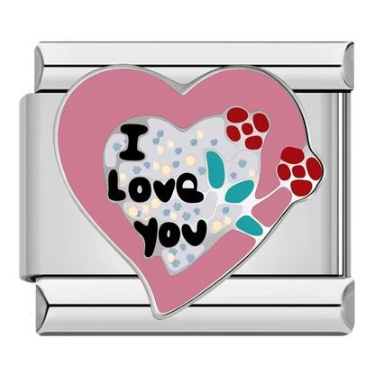 Heart Italian Charms — Miss You, All Mine, Dream Girl, Best Friends & More