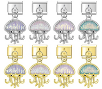 Whimsical Iridescent Jellyfish Dangle Charm