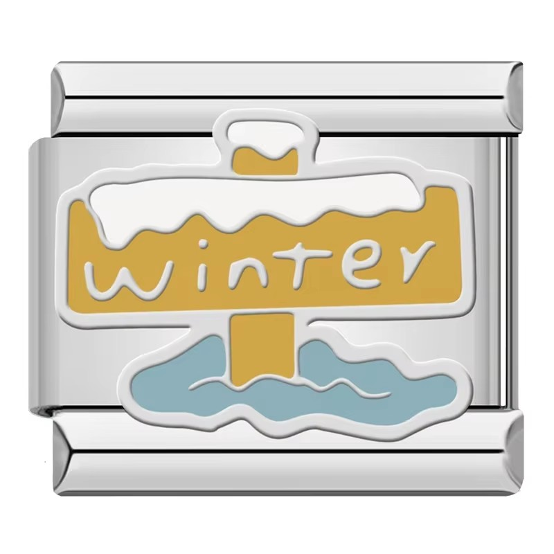 Winter Charms – Italian charm bracelet charm, design 6 of 6, by Charmtastic