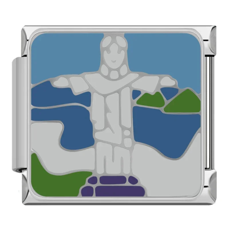 World Landmarks & Global Travel Enamel Italian Charms – Italian charm bracelet charm, design 6 of 6, by Charmtastic