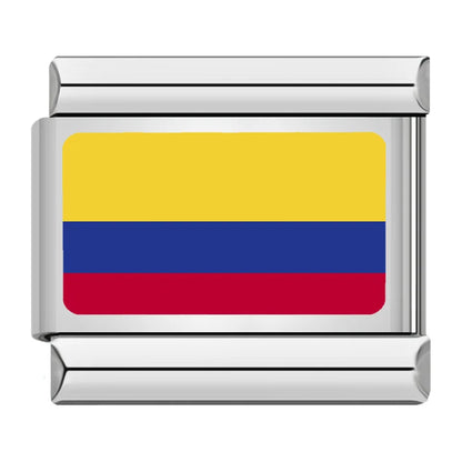 Flag of Colombia Italian charm, by Charmtastic